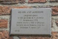 Name Plate From The Grote- Or Laurens Church At Weesp The Netherlands