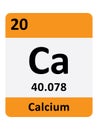 Periodic Table Symbol of Calcium