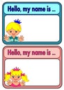 Name Tags for Kids Royalty Free Stock Photo