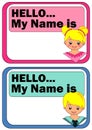 Name Tags for Kids Royalty Free Stock Photo