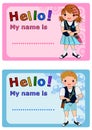 Name Tags for Kids Royalty Free Stock Photo