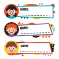 Name Tags For School Children