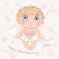 Named Angel Heart, card for Valentine Day