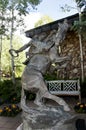 Statue in Cody which is a city in Park County, Wyoming, United States