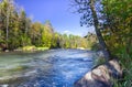 Namekagon River near Hayward, Wisconsin Royalty Free Stock Photo