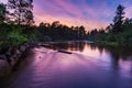 Namekagon River Sunset Royalty Free Stock Photo