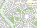Nameless City Map Royalty Free Stock Photo