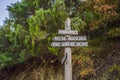 nameplate - 2000 years old olive tree: Stara Maslina in Budva, Montenegro. It is thought to be the oldest tree in Europe Royalty Free Stock Photo