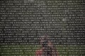 Names of Vietnam war casualties on Royalty Free Stock Photo