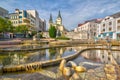 Namestie Andreja Hlinku square with Singing fountain