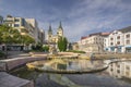 Namestie Andreja Hlinku square with Singing fountain