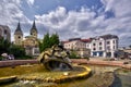 Namestie Andreja Hlinku square with Singing fountain