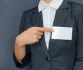 Nametag on the chest, copyspace Royalty Free Stock Photo