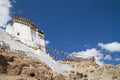 Namgyal Tsemo monastery panorama at sunny day (India)