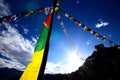 Namgyal Tsemo Monastery prayer flag tibet