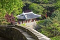 Mountain, Namhansanseong World Heritage Centre Seomun Gate, West Fortress Gate in Gyeonggi-do, South Korea