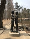 Statue of couple in-love