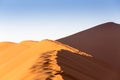 Namib Desert, Sossusvlei at sunset Royalty Free Stock Photo