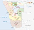 Namibia administrative map