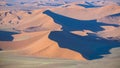 Namibia, aerial view of the Namib desert Royalty Free Stock Photo