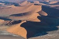 Namibia, aerial view of the Namib desert Royalty Free Stock Photo