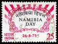 Namibia Day in vintage stamp