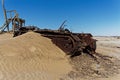 Namibia diamond mines abandoned bulldozer