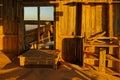 Namibia diamond mines - abandoned office inundated by sand