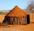 Namibia, Wooden Hut of Himba tribe in Northern Namibia