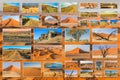 Namibia landscapes collage