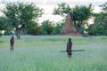 Himba boys, indigenous namibian ethnic people, Africa