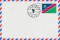 Namibia Ongwediva Vintage Air Mail Envelope Royalty Free Stock Photo