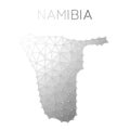 Namibia polygonal vector map.