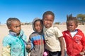 Namibia. Portrait of a group of children in a village of Damaraland