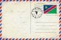 Namibia Rundu Vintage Air Mail Envelope Royalty Free Stock Photo