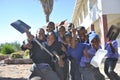 Namibia: school children, who lost their parents through HIV in Royalty Free Stock Photo