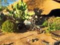 Namibia, Solitaire, Broken Motorbike in Desert