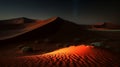 Namibian dunes in sunset