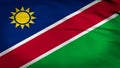 4k animated flag of Namibia