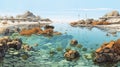 Namibian Reef In Milo Manara Style