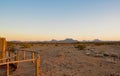 Namibian sand dunes at sunset