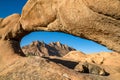 Namibian the stone arch of Spitzkoppe