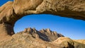 Namibian the stone arch of Spitzkoppe