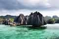 Namlol rock formation, Misool, Raja Ampat South, Papua, Indonesia Royalty Free Stock Photo