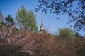 Beautiful view of N Tower or Seoul Tower on Namsan mountain during winter, Seoul, South Korea Royalty Free Stock Photo