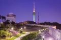 Namsan Park and N Seoul Tower at Night