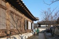 Namsangol Hanok Village in winter