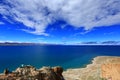 Blue sky and white cloud Namtso Lake, Tibet