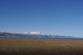 The Namtso lake and the snow mountains Royalty Free Stock Photo