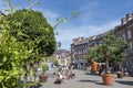 Namur downtown commercial area with sunny day. Royalty Free Stock Photo